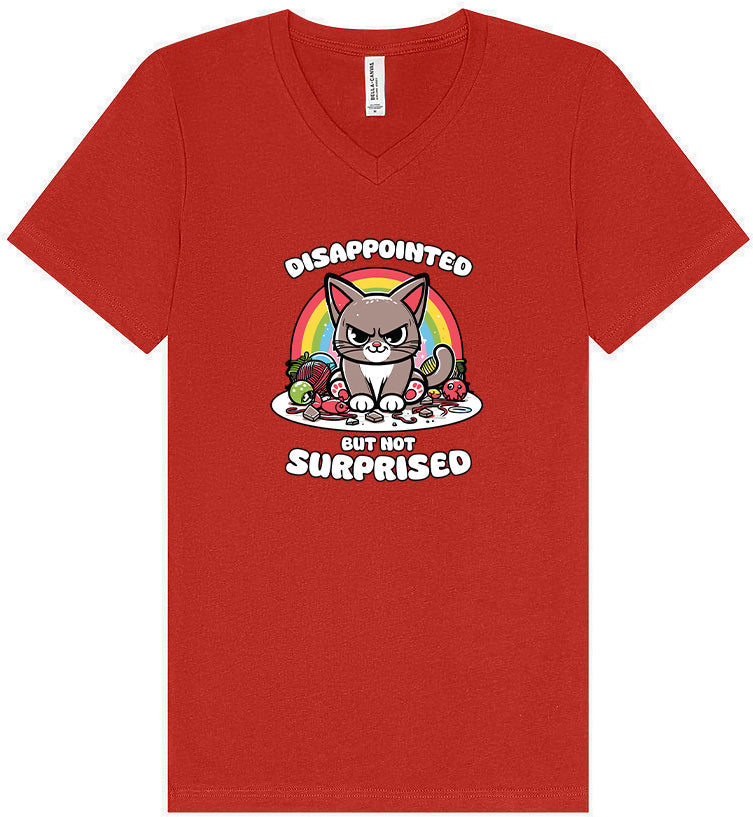 Disappointed, Not Surprised Unisex V-Neck Shirt