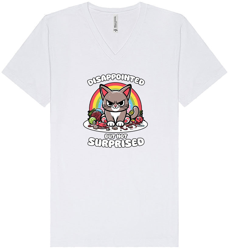 Disappointed, Not Surprised Unisex V-Neck Shirt