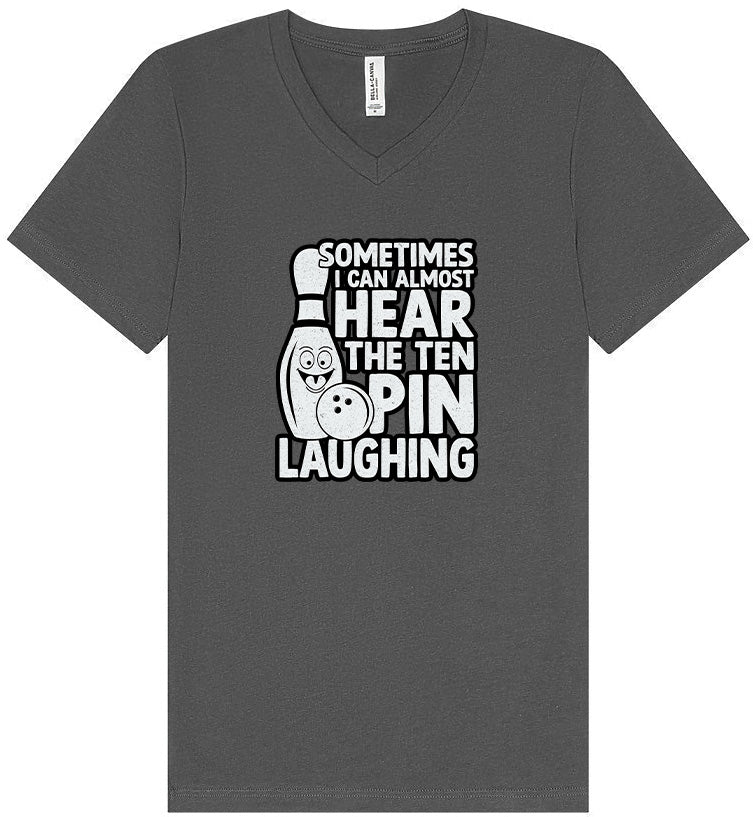 Ten Pin Laughing Unisex V-Neck Shirt