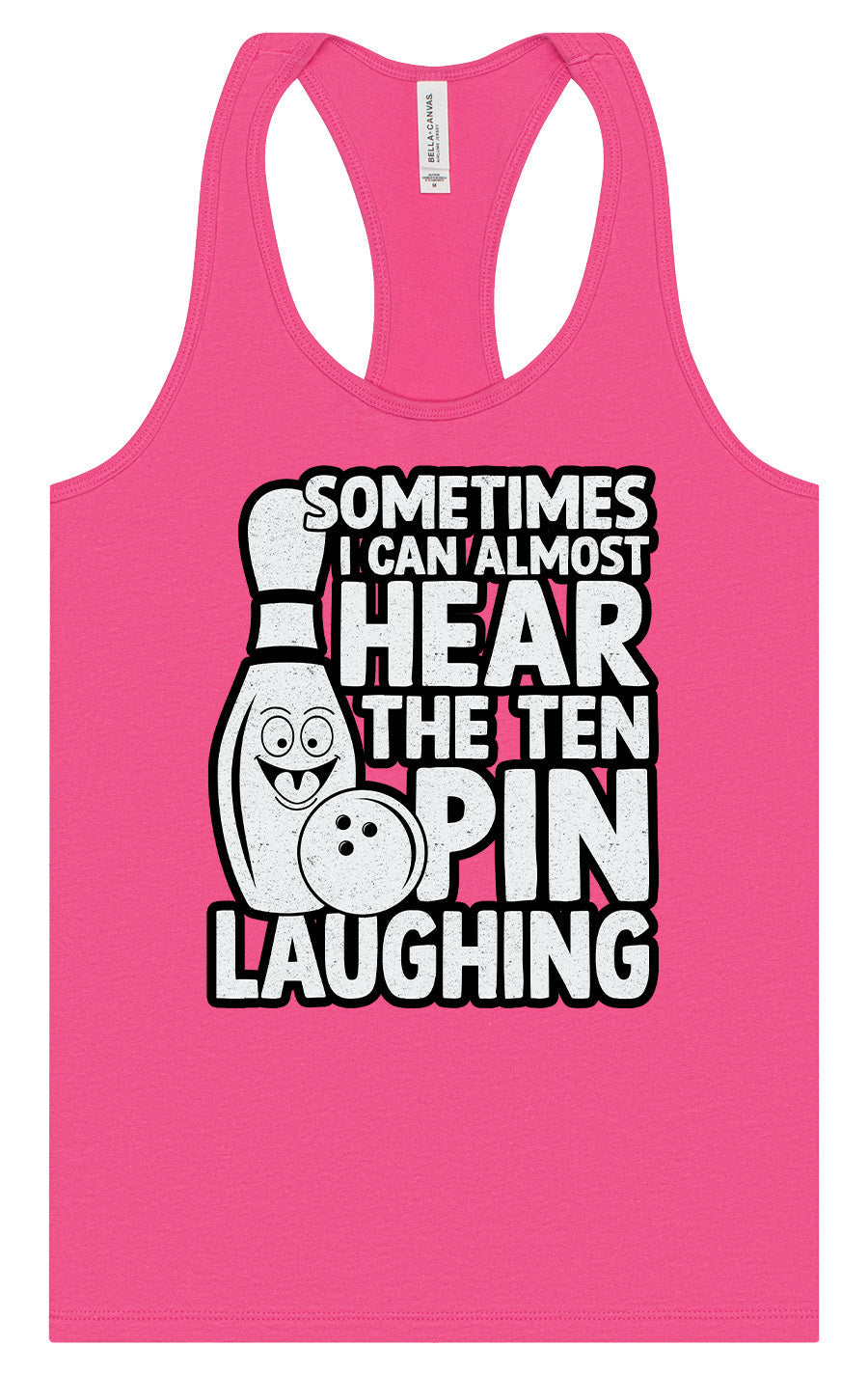 Ten Pin Laughing Women's Racerback Tank