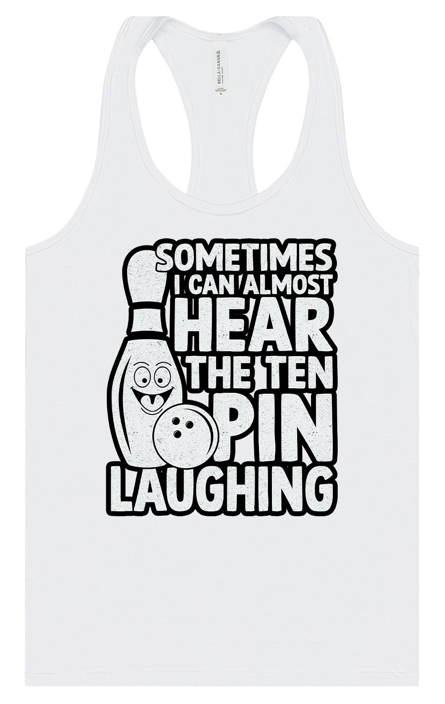 Ten Pin Laughing Women's Racerback Tank