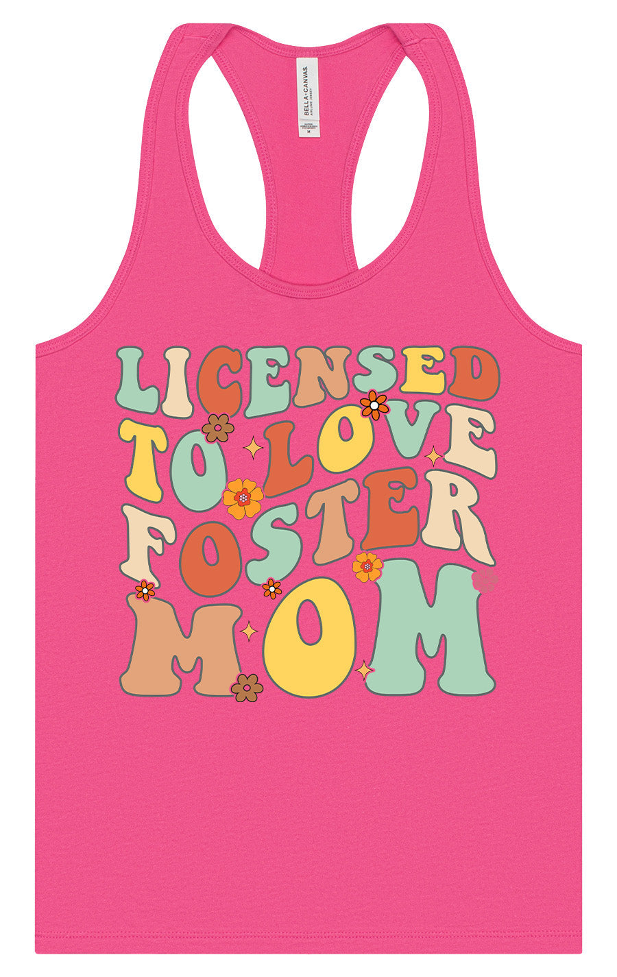 Licensed to Love Foster Mom Women's Racerback Tank