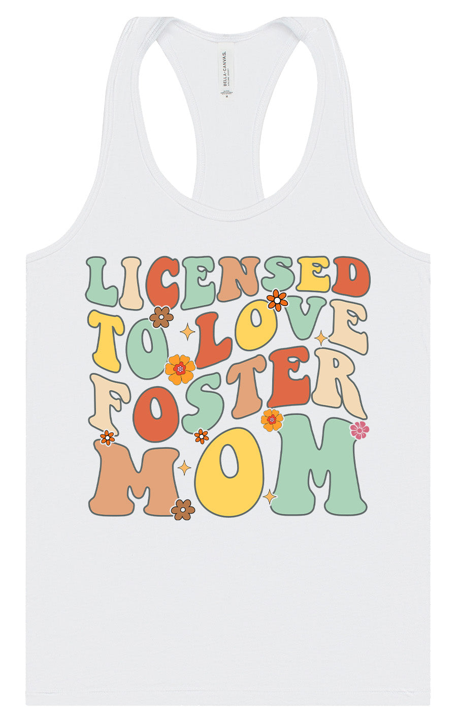 Licensed to Love Foster Mom Women's Racerback Tank