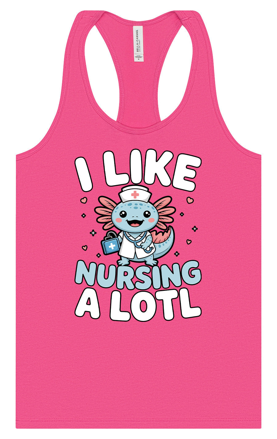 I Like Nursing A Lotl Women's Racerback Tank