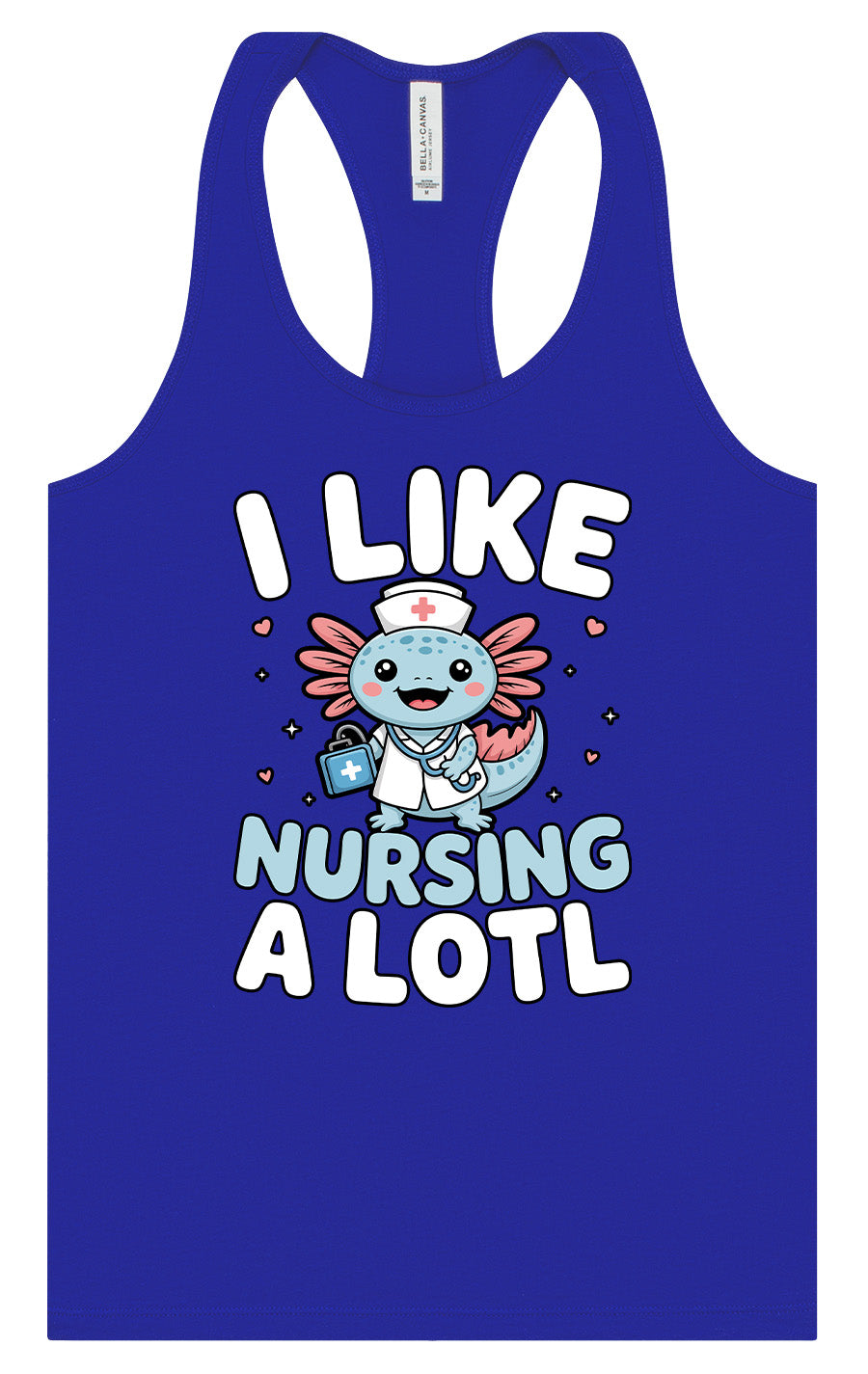 I Like Nursing A Lotl Women's Racerback Tank
