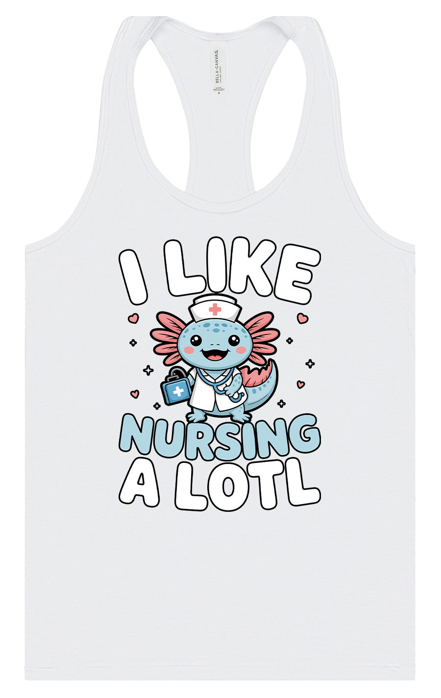 I Like Nursing A Lotl Women's Racerback Tank