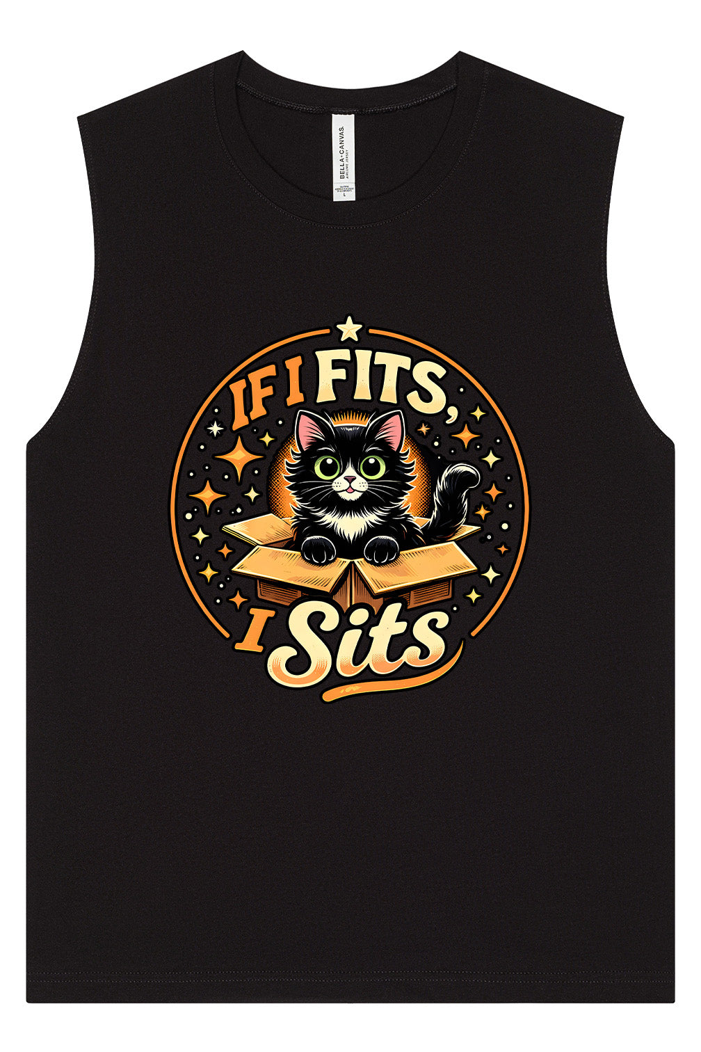 If I Fits, I Sits Muscle Tank