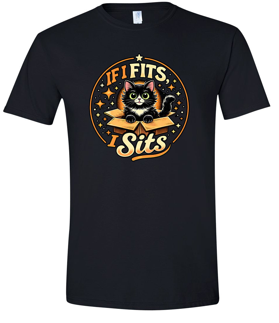 If I Fits, I Sits Adult Gildan Soft Shirt