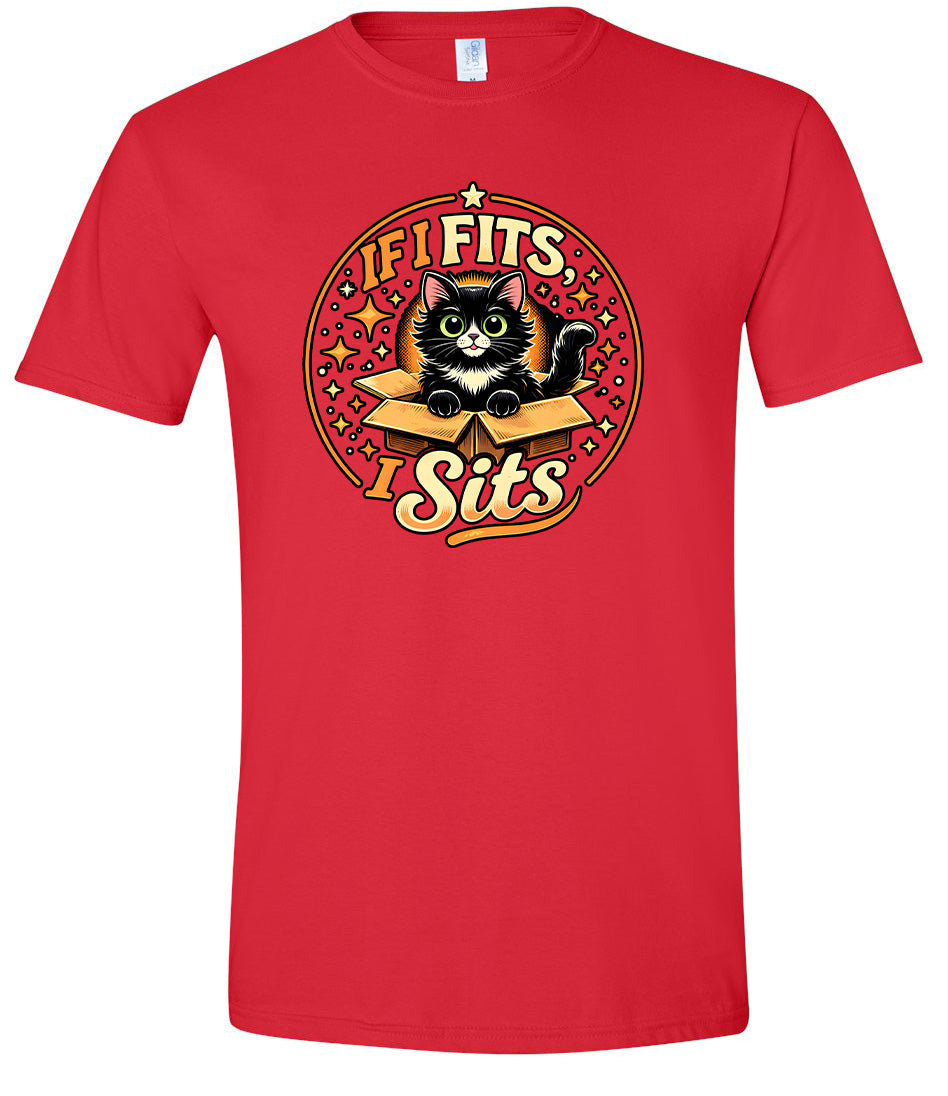 If I Fits, I Sits Adult Gildan Soft Shirt