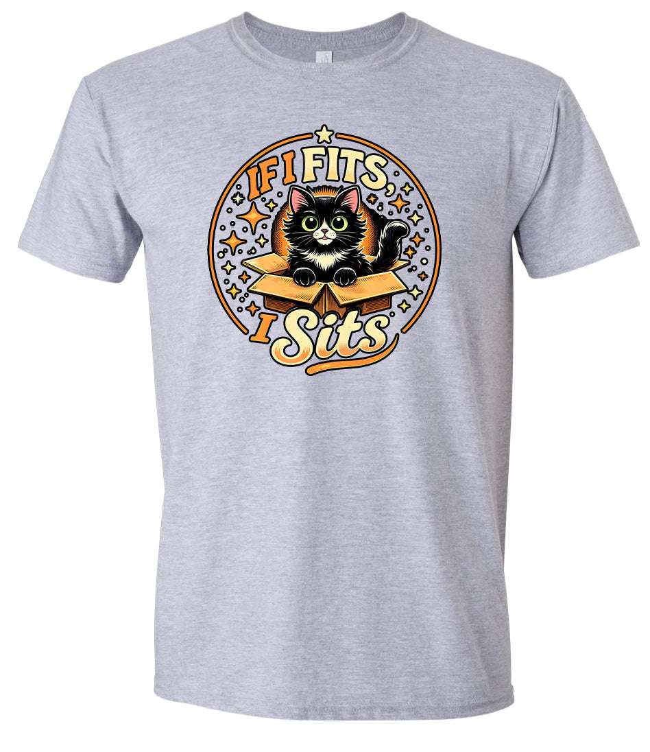If I Fits, I Sits Adult Gildan Soft Shirt