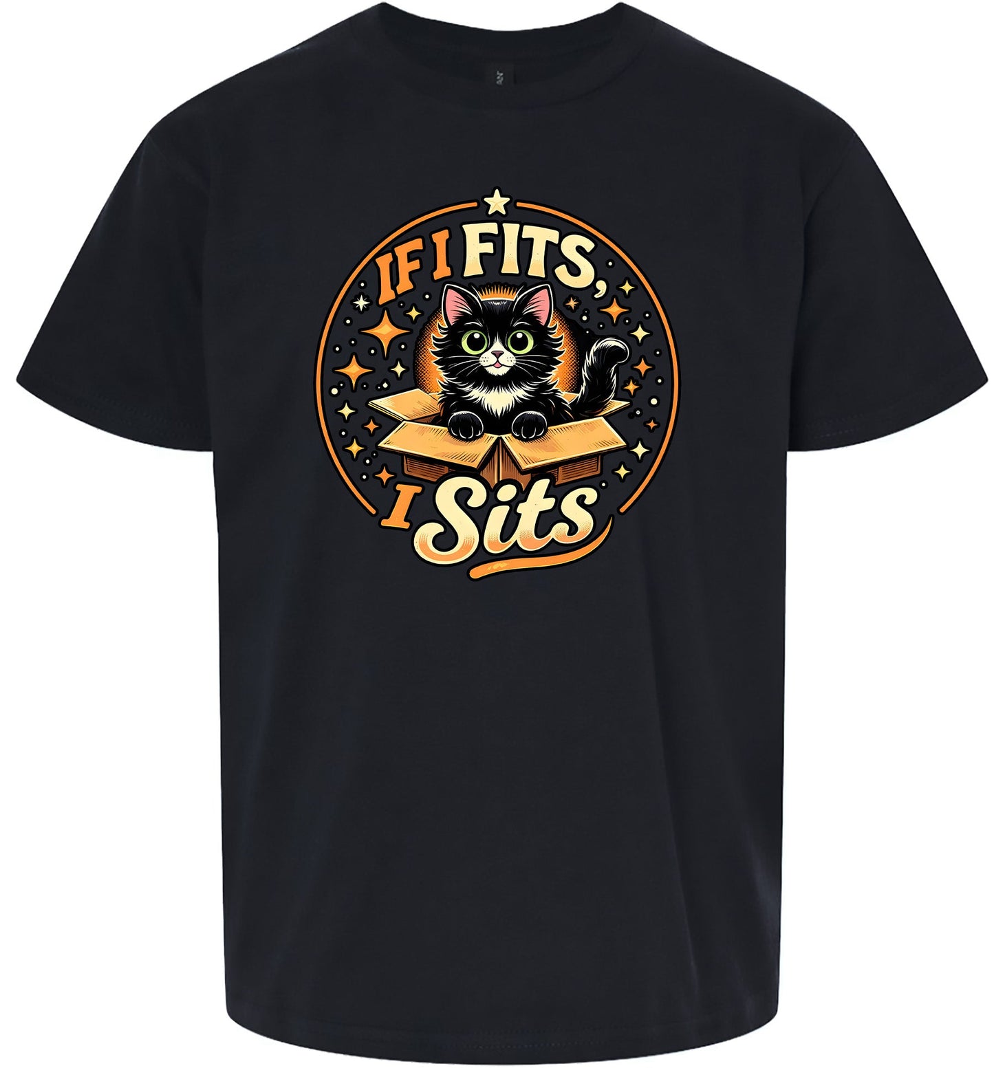 If I Fits, I Sits Children's Gildan Soft Shirt
