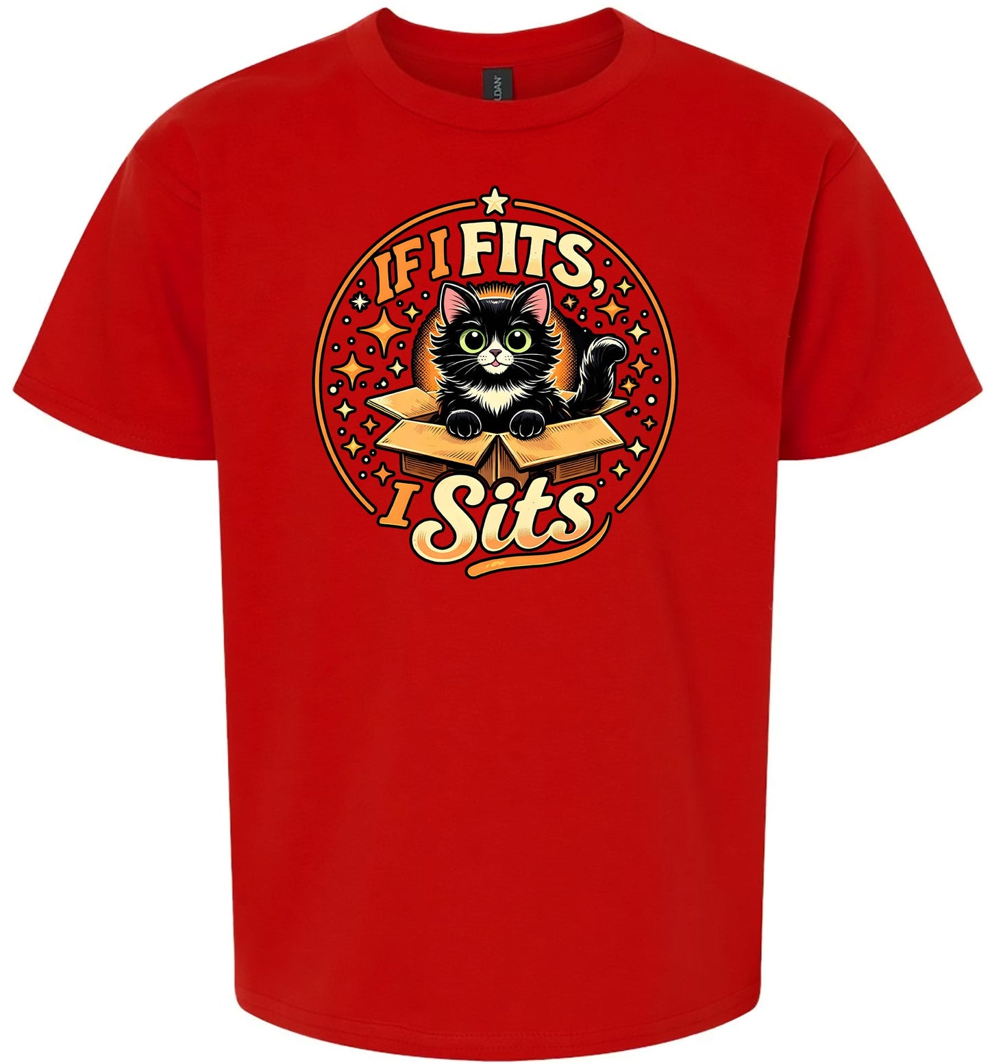 If I Fits, I Sits Children's Gildan Soft Shirt