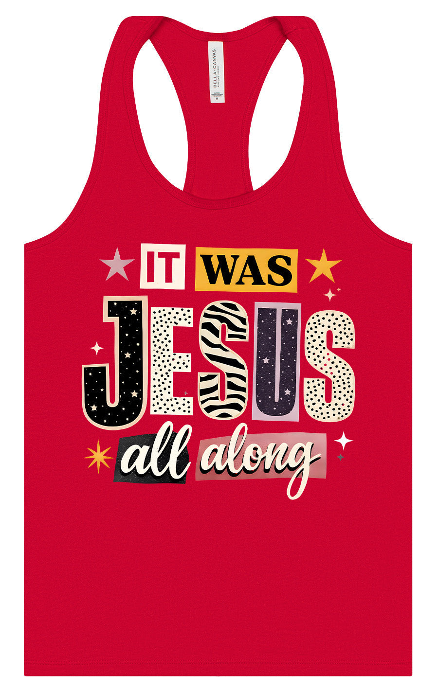Jesus All Along Women's Racerback Tank