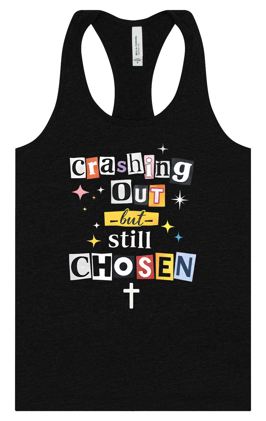 Crashing Out but Chosen Women's Racerback Tank