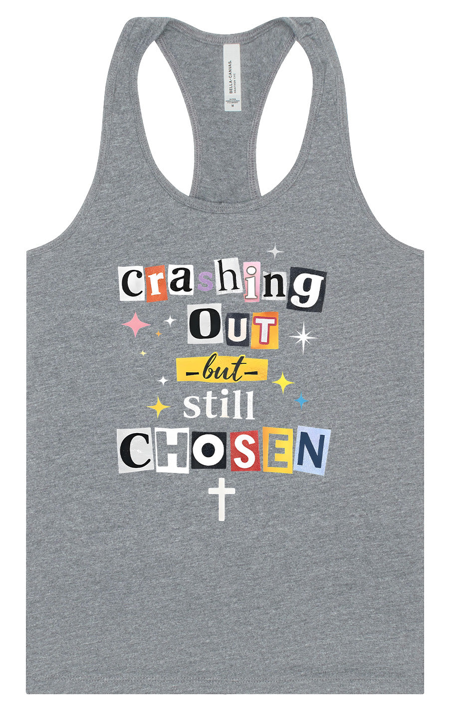 Crashing Out but Chosen Women's Racerback Tank