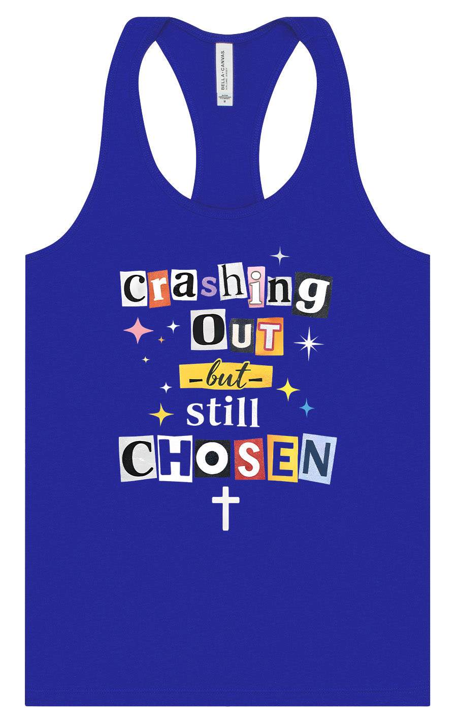 Crashing Out but Chosen Women's Racerback Tank