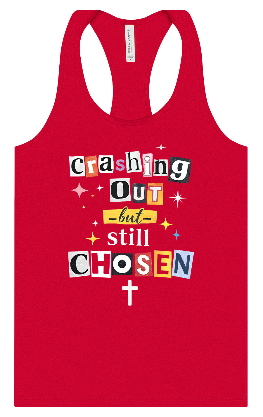 Crashing Out but Chosen Women's Racerback Tank