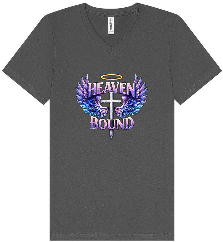 Heaven Bound Unisex V-Neck Shirt