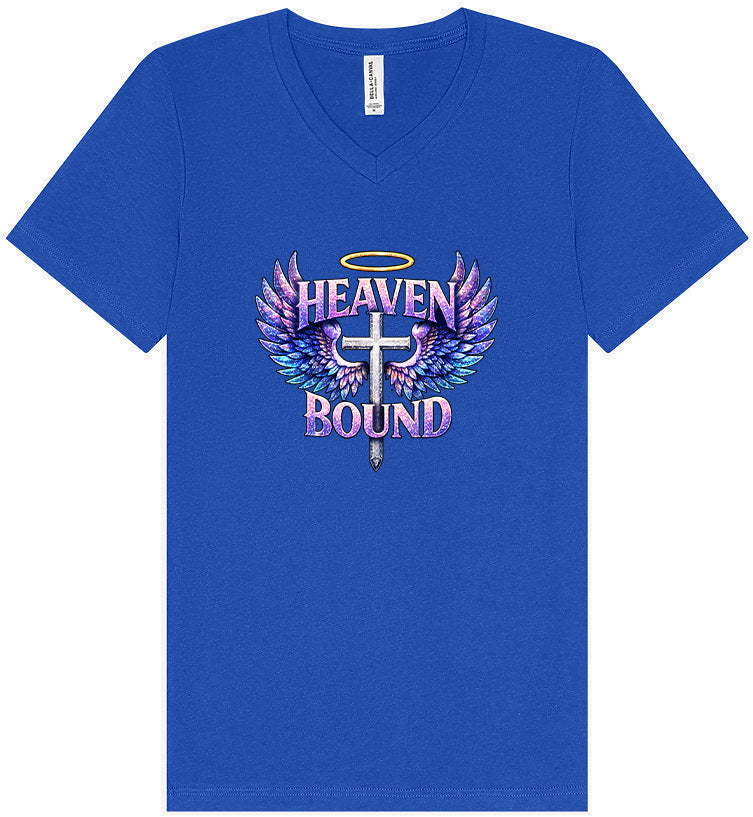 Heaven Bound Unisex V-Neck Shirt