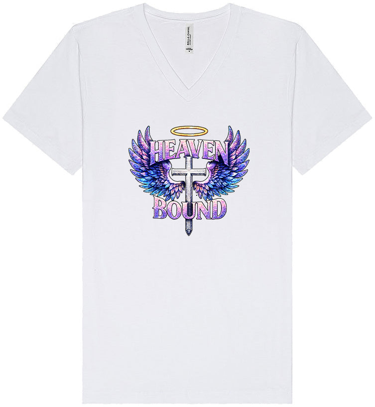 Heaven Bound Unisex V-Neck Shirt