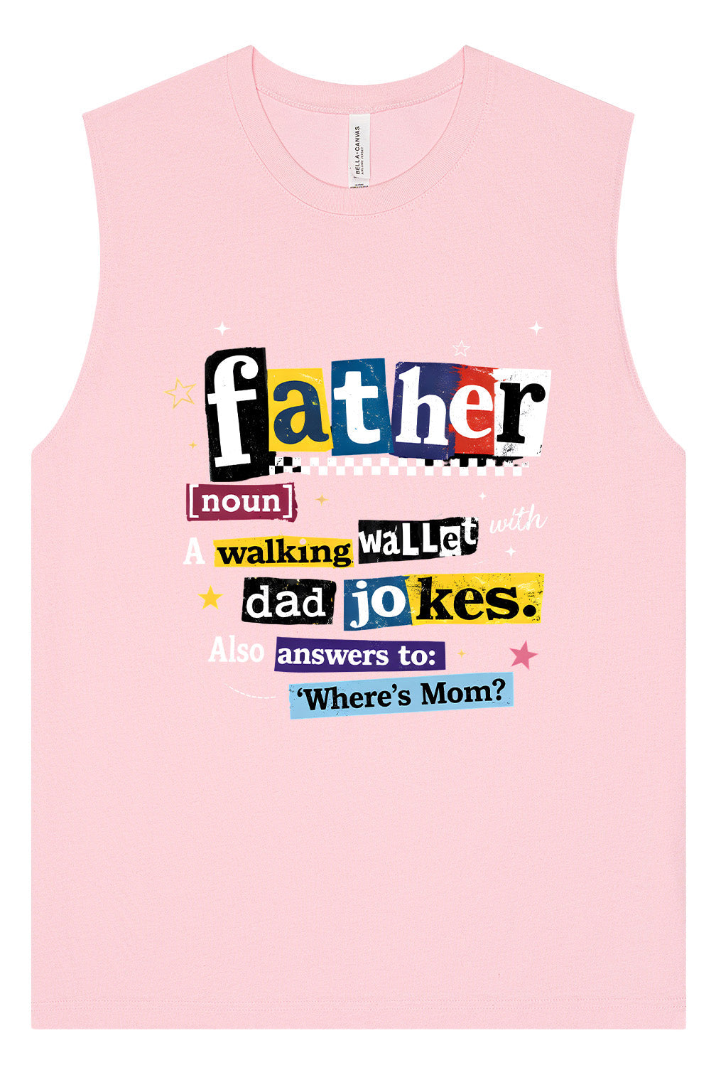 Dad with Wallet and Jokes Muscle Tank
