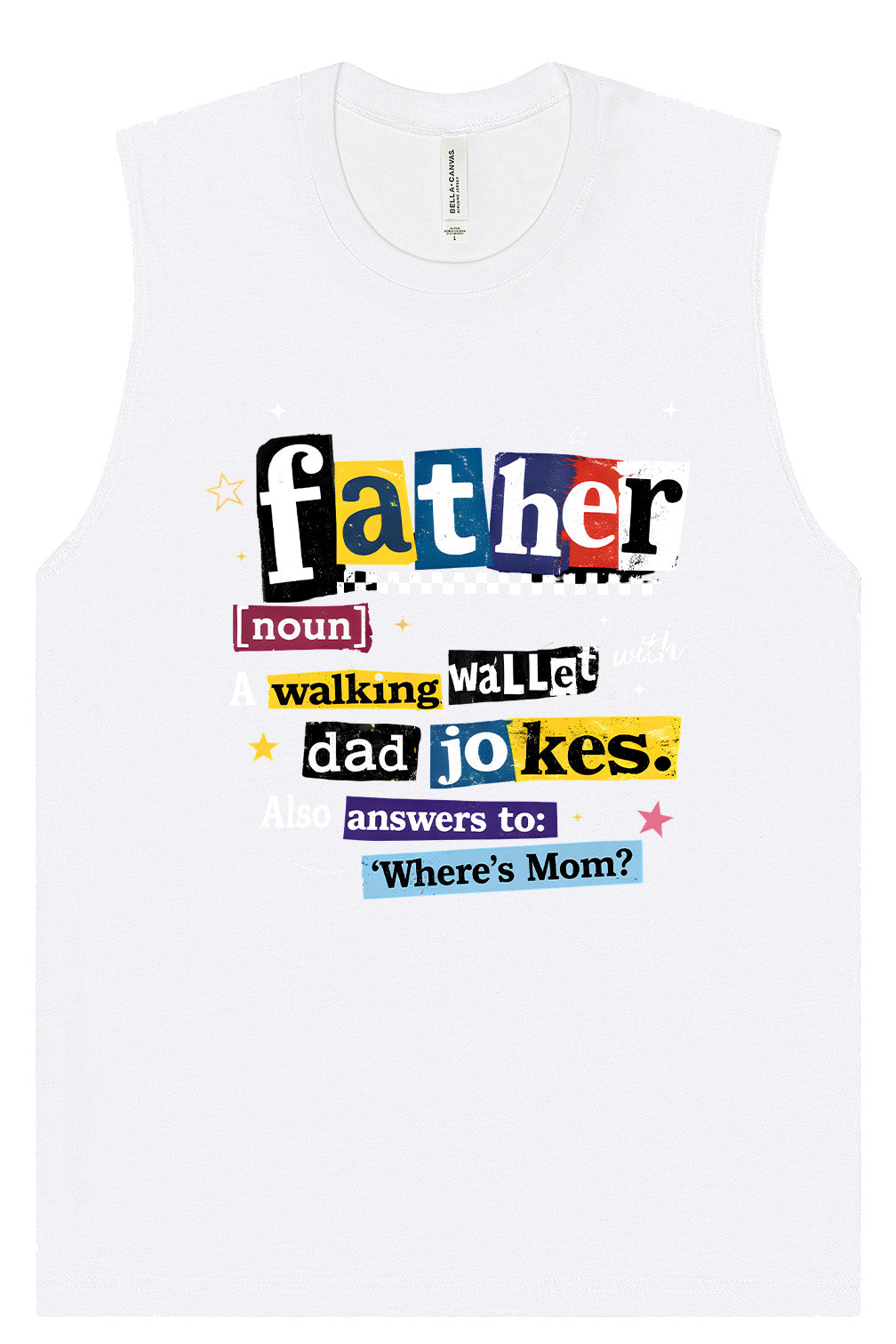 Dad with Wallet and Jokes Muscle Tank