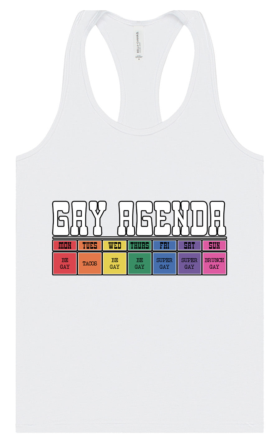 Gay Agenda Women's Racerback Tank