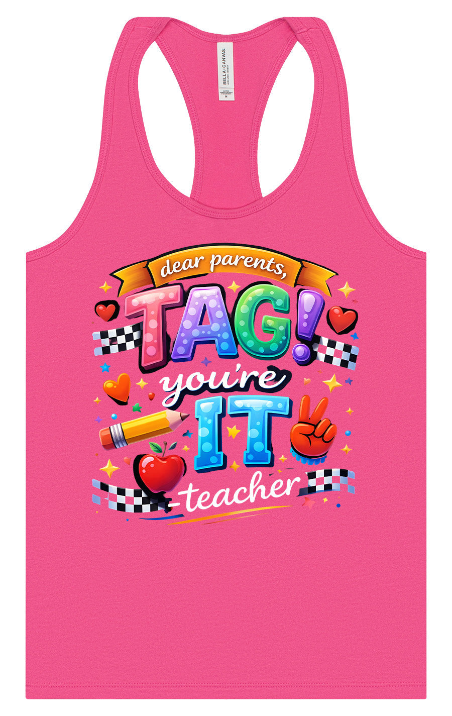 Tag You're It! Women's Racerback Tank