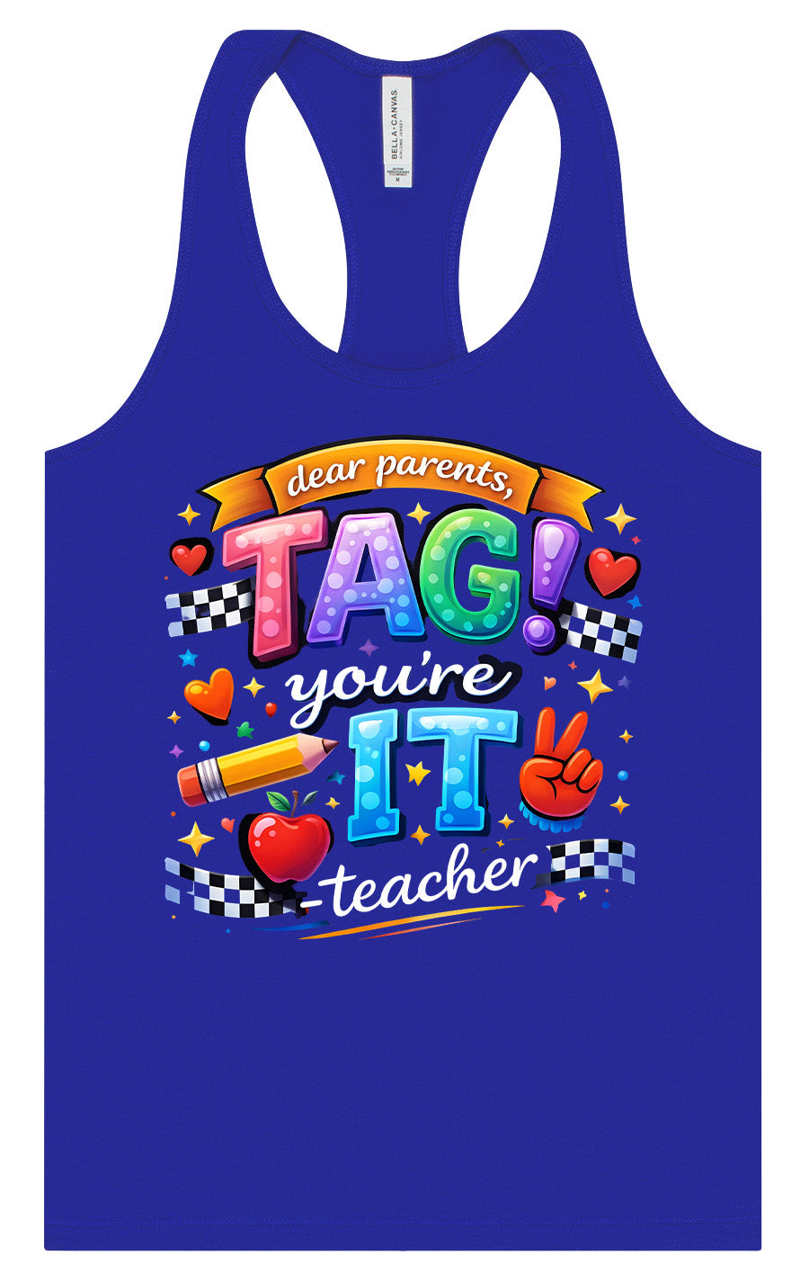 Tag You're It! Women's Racerback Tank