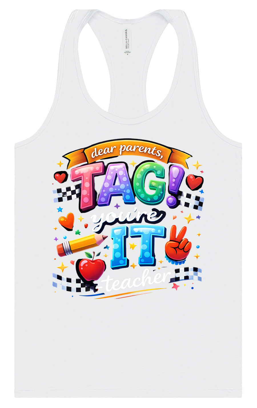 Tag You're It! Women's Racerback Tank