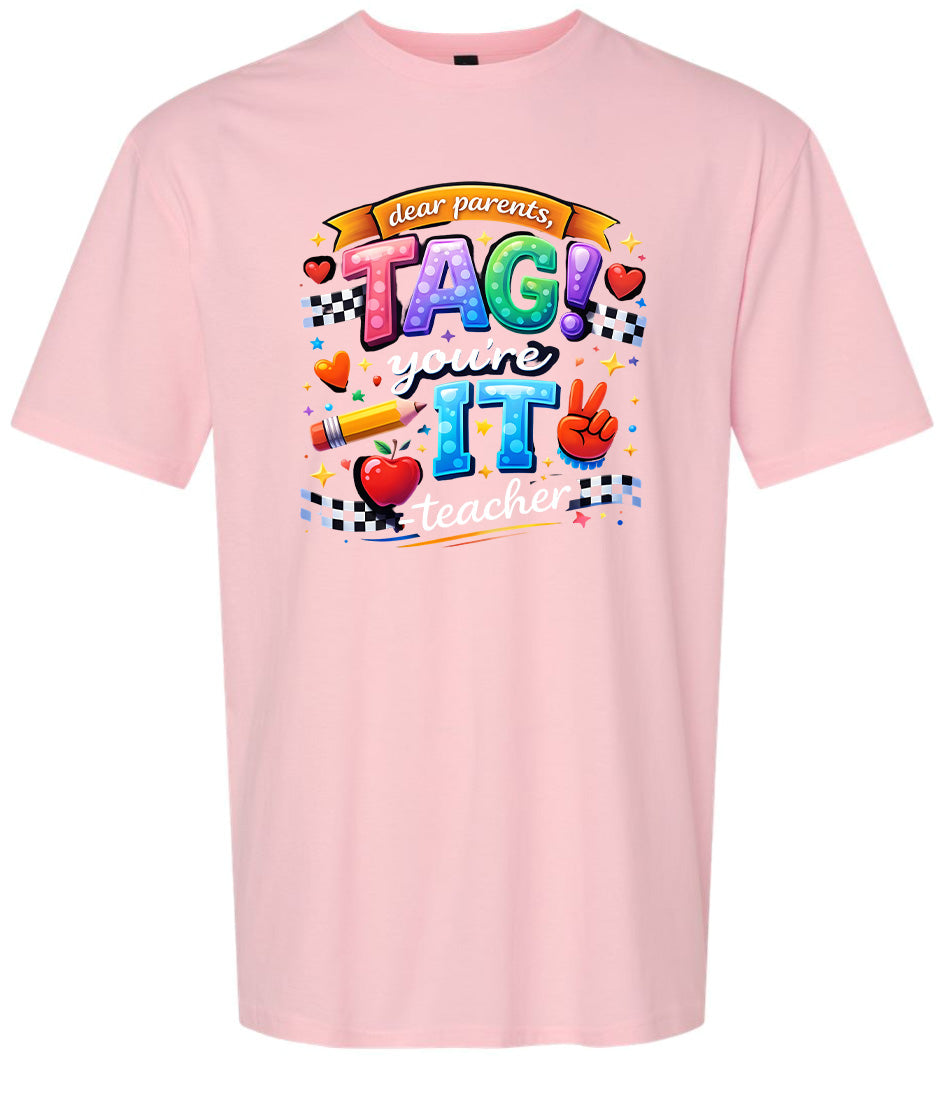 Tag You're It! Adult Gildan Soft Shirt
