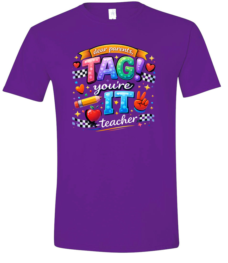 Tag You're It! Adult Gildan Soft Shirt
