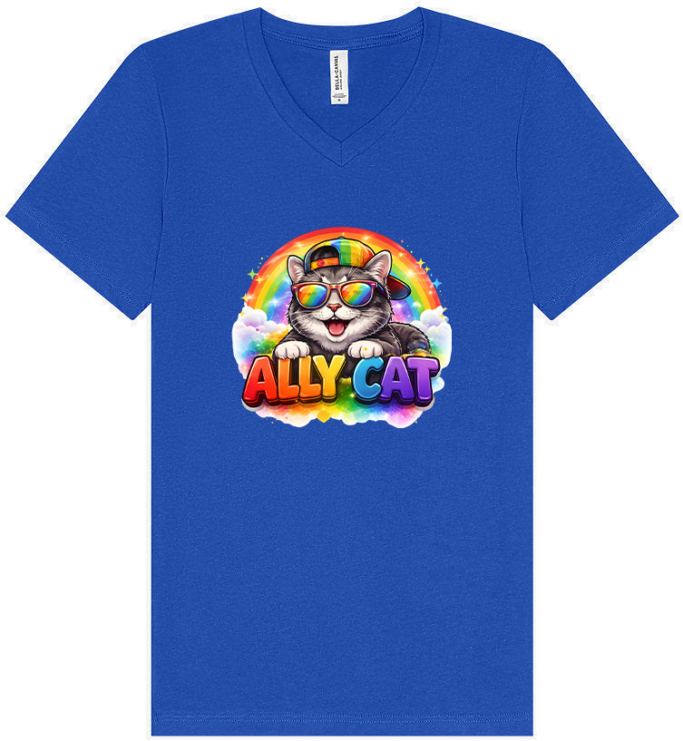 Ally Cat Unisex V-Neck Shirt