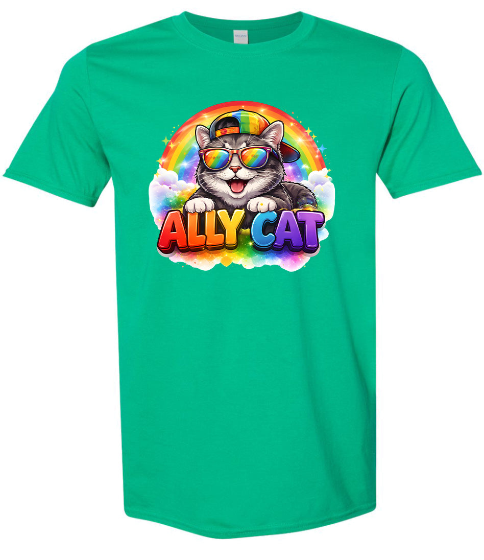 Ally Cat Adult Gildan Soft Shirt