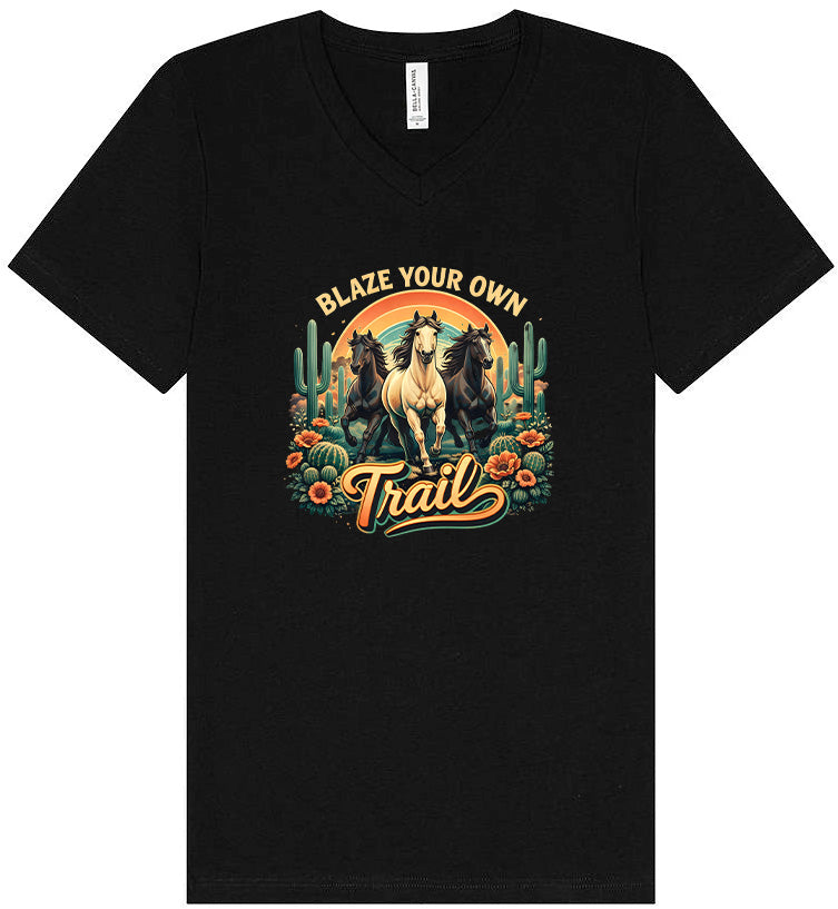 Blaze Your Own Trail Unisex V-Neck Shirt