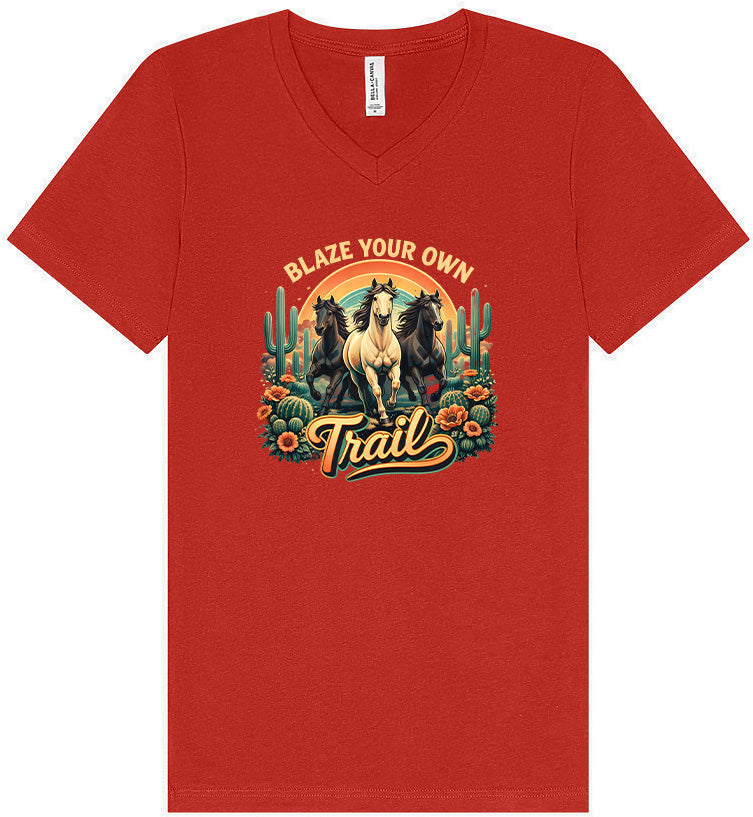 Blaze Your Own Trail Unisex V-Neck Shirt