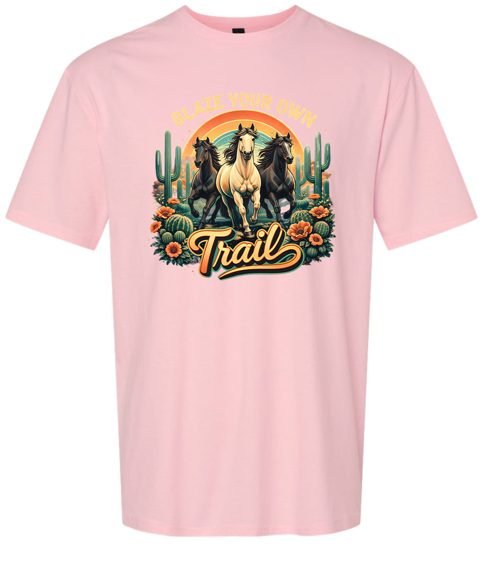 Blaze Your Own Trail Adult Gildan Soft Shirt