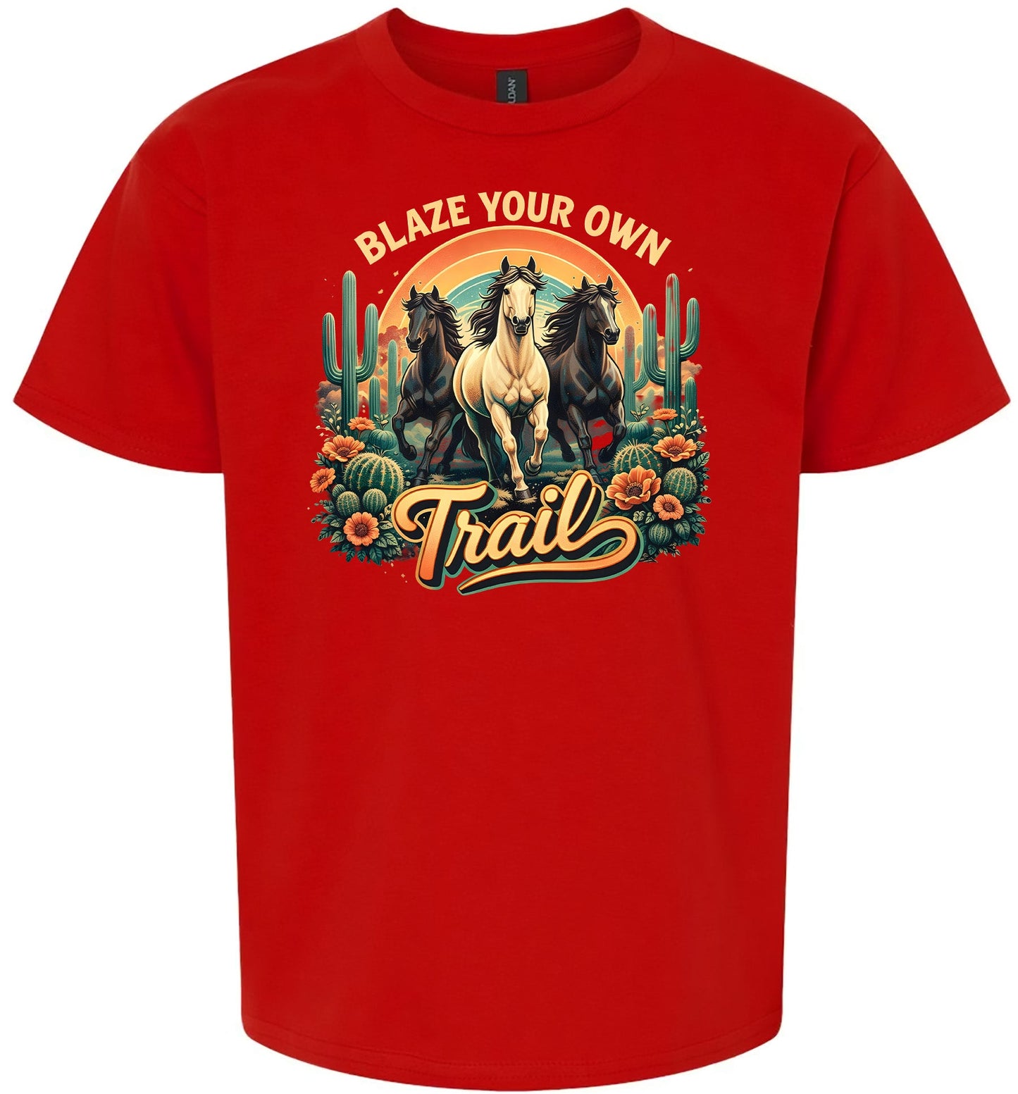 Blaze Your Own Trail Children's Gildan Soft Shirt
