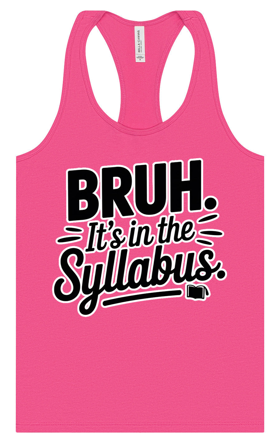 Bruh. It's in the Syllabus. Women's Racerback Tank