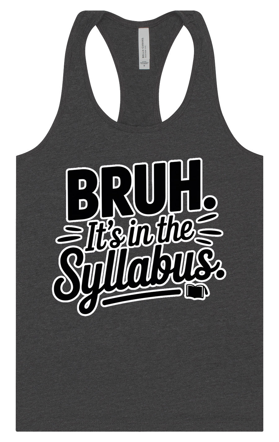Bruh. It's in the Syllabus. Women's Racerback Tank