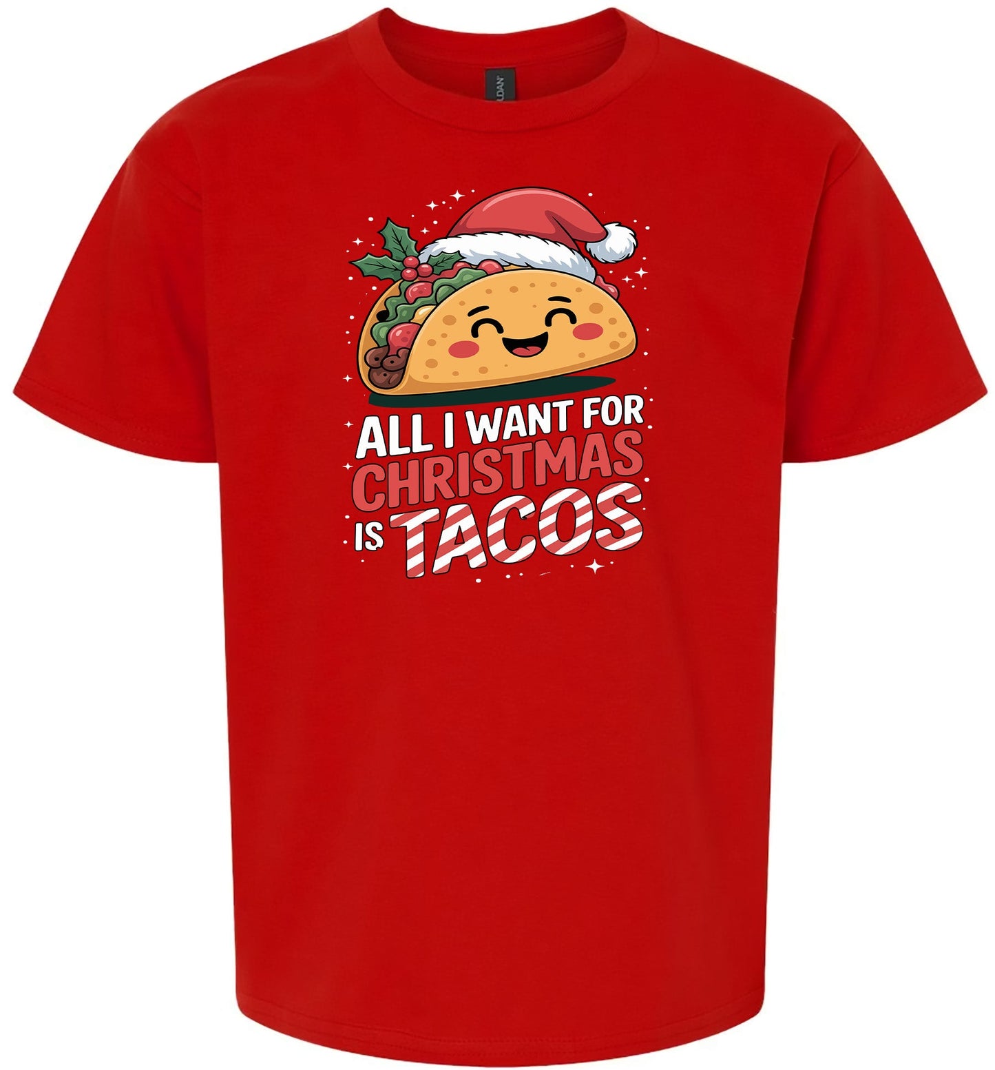 Tacos for Christmas Children's Gildan Soft Shirt