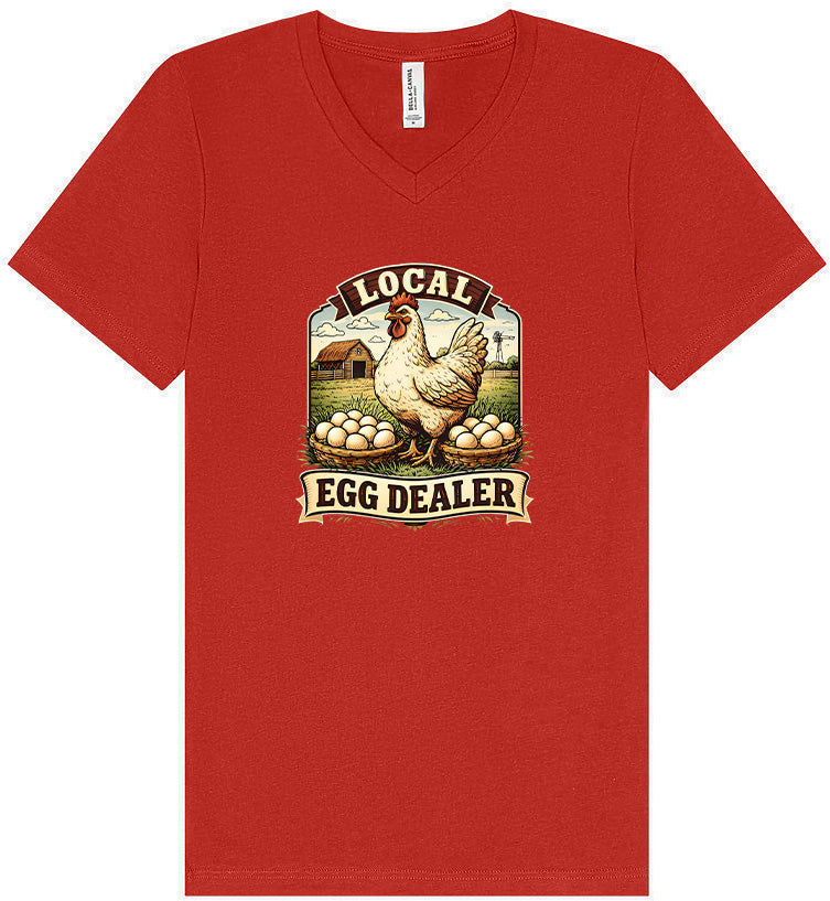 Local Egg Dealer Unisex V-Neck Shirt