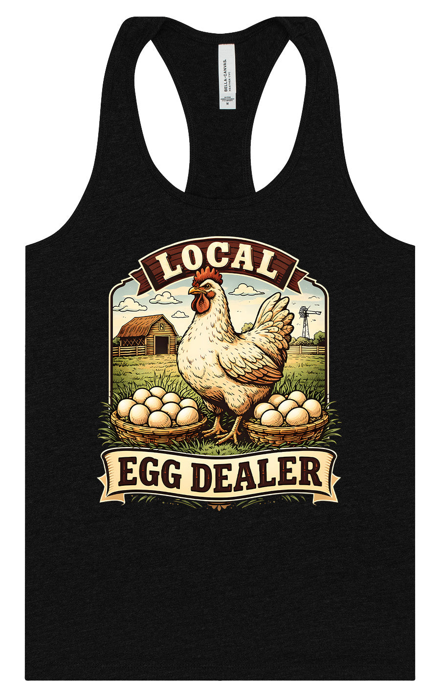Local Egg Dealer Women's Racerback Tank