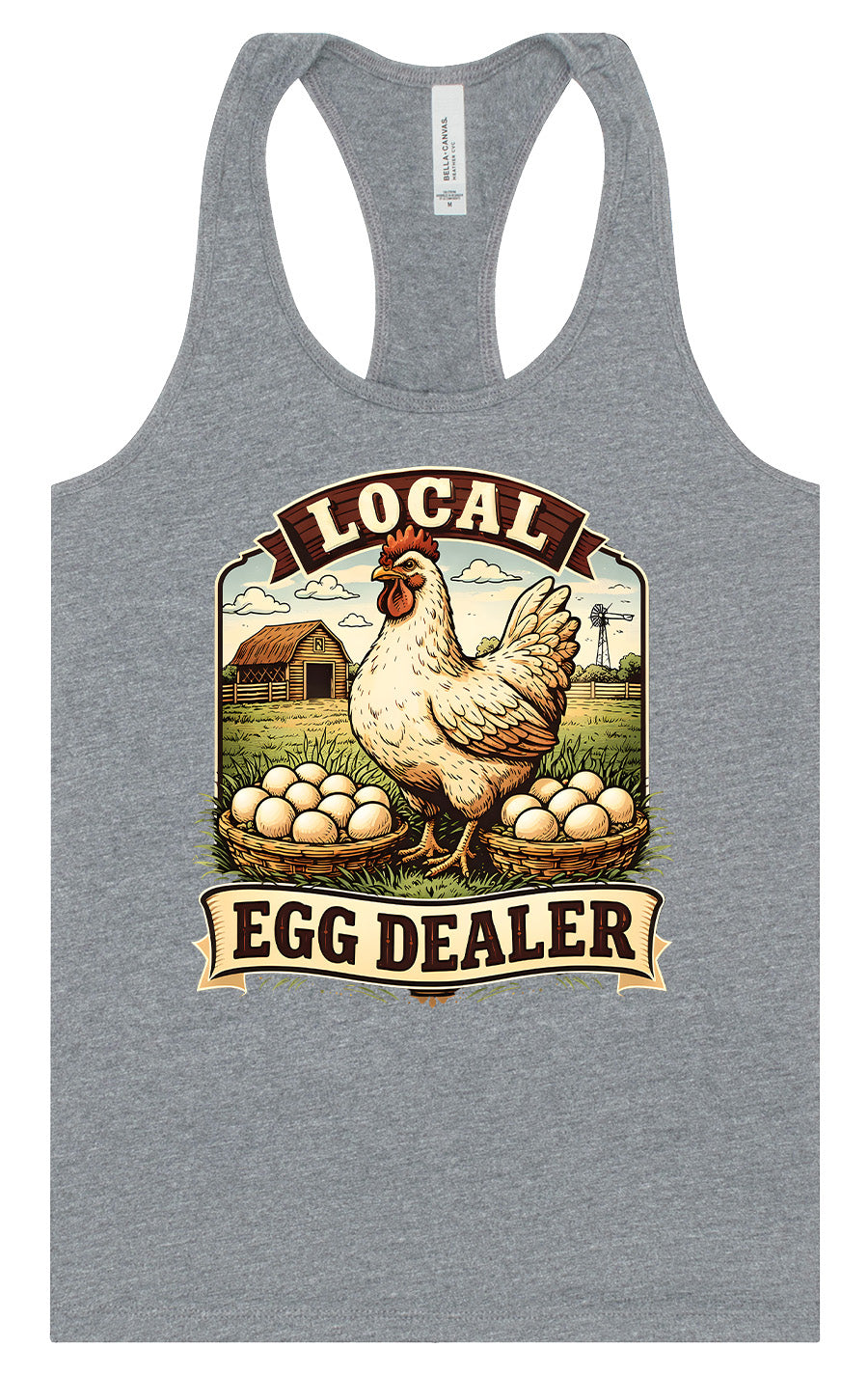 Local Egg Dealer Women's Racerback Tank