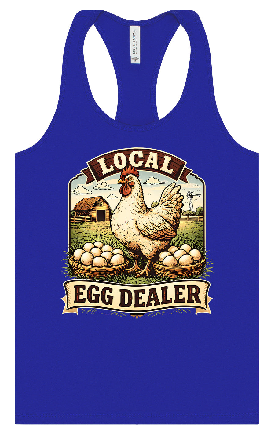 Local Egg Dealer Women's Racerback Tank