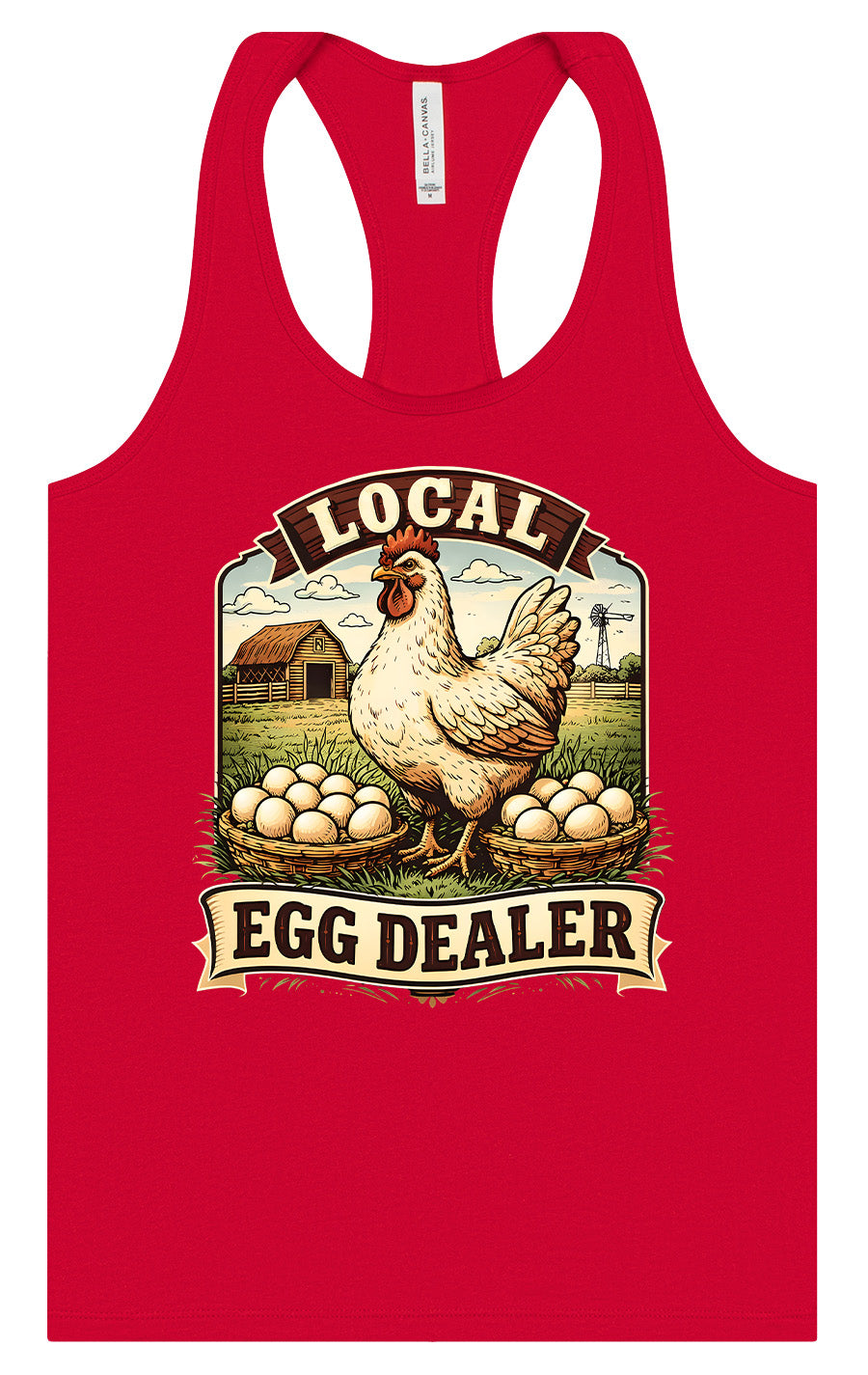 Local Egg Dealer Women's Racerback Tank