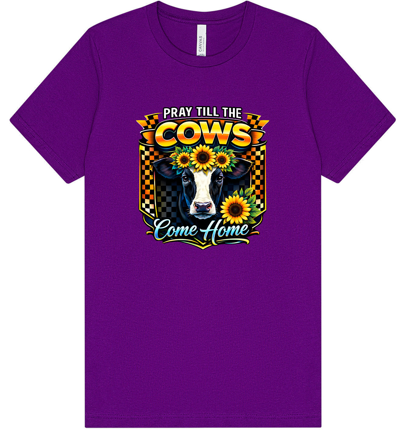Pray til the Cows Come Home Adult Bella Canvas Shirt