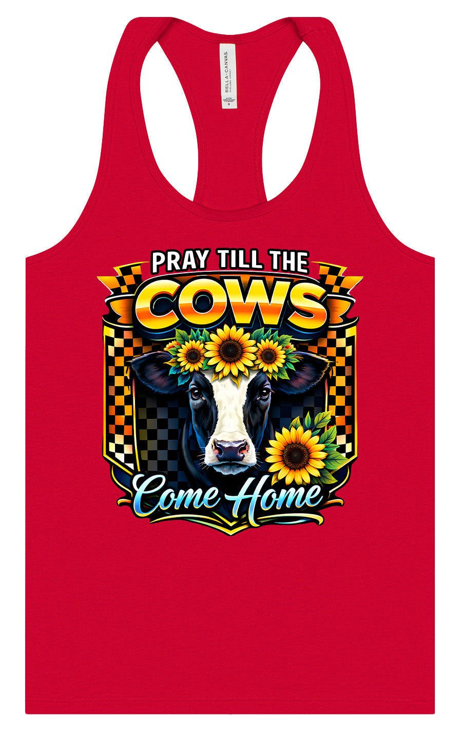 Pray til the Cows Come Home Women's Racerback Tank