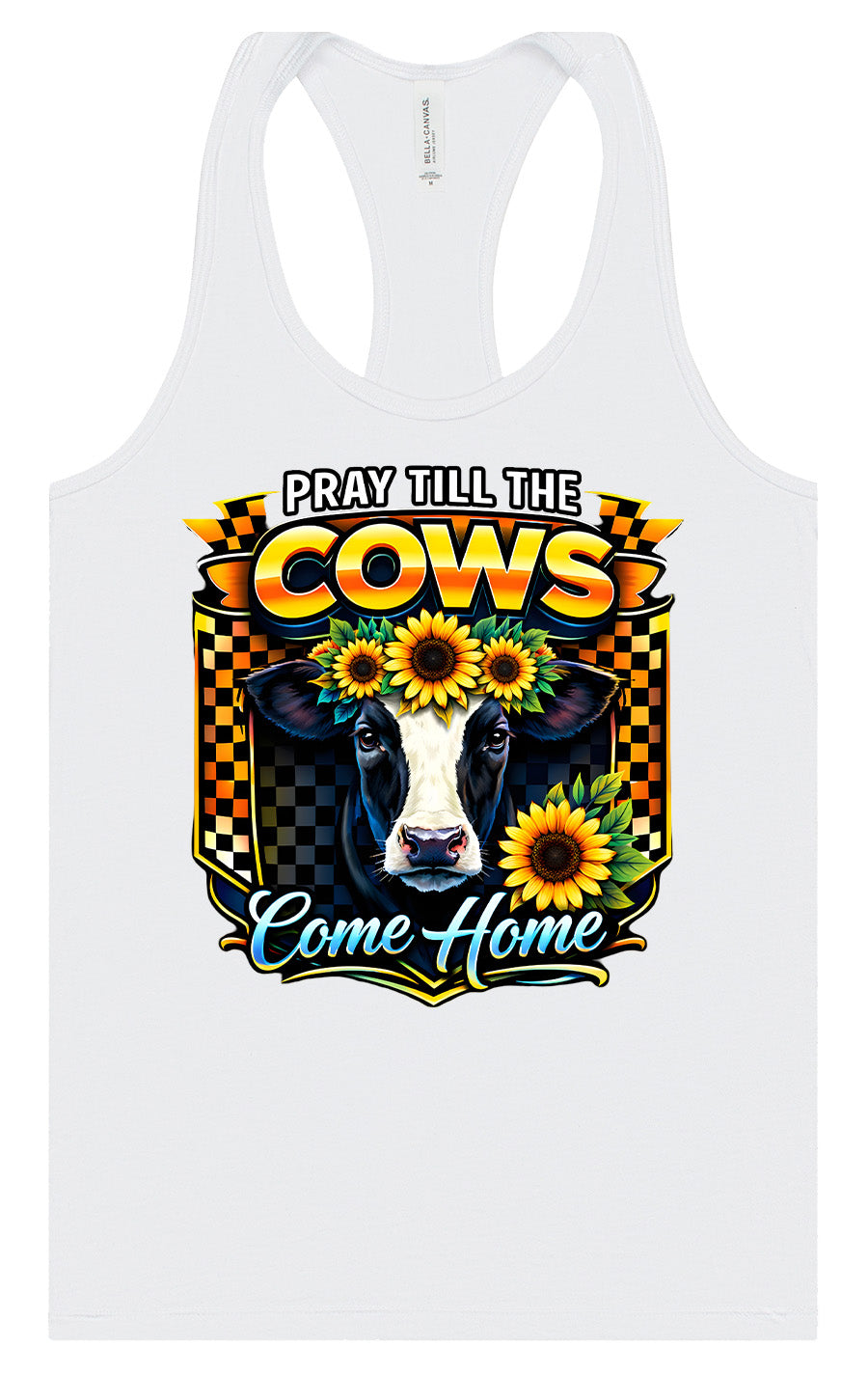 Pray til the Cows Come Home Women's Racerback Tank