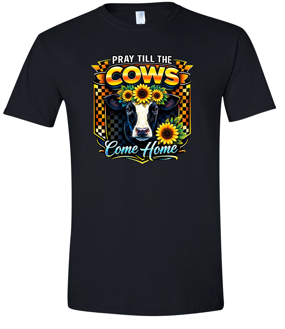 Pray til the Cows Come Home Adult Gildan Soft Shirt